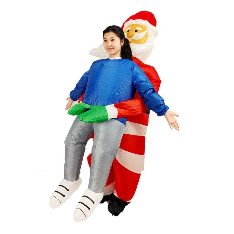 Inflatable Christmas Tree, Snowman, and Reindeer Costume for Festive Parties