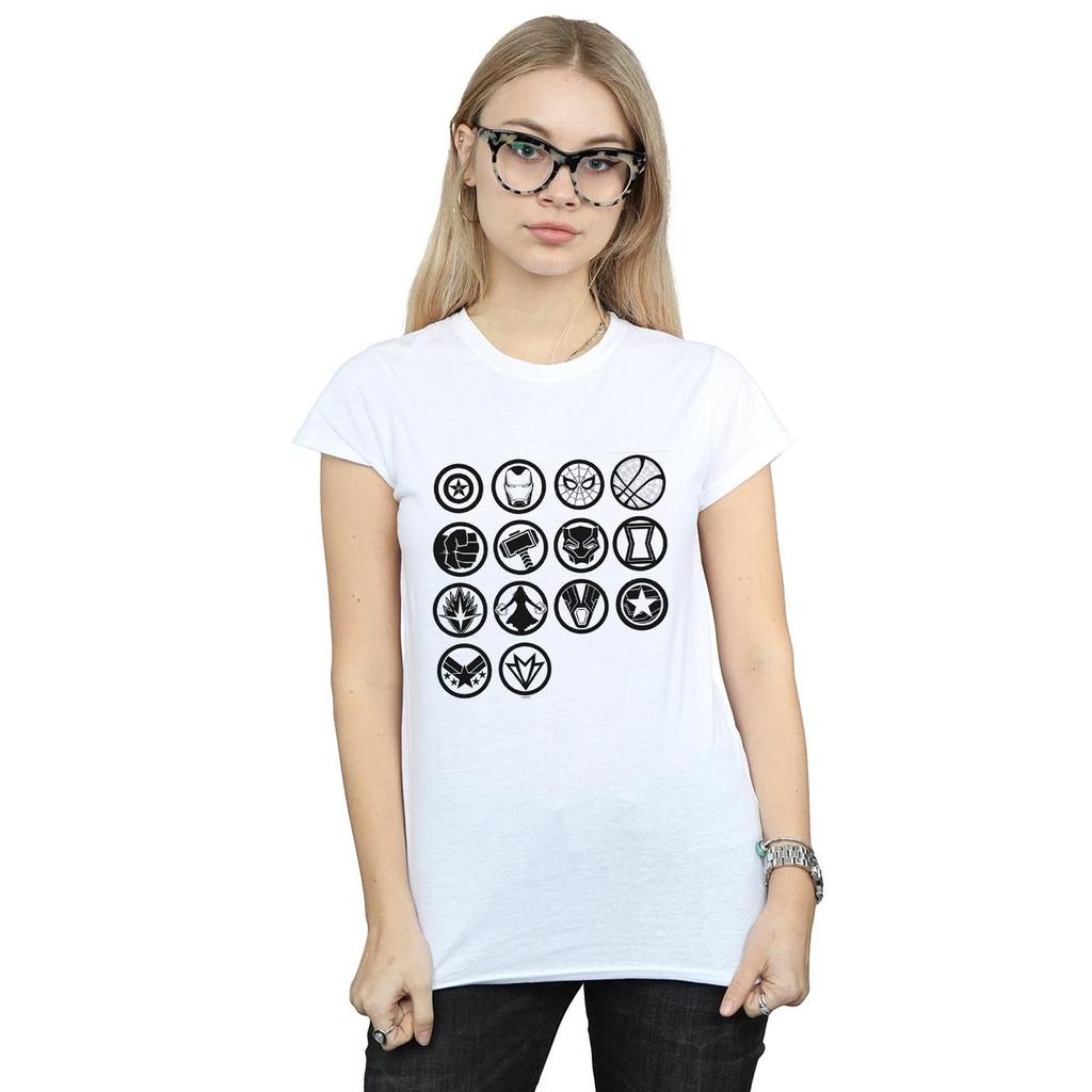 Marvel Womens/Ladies Avengers Infinity War Icons Assemble Cotton T-Shirt
