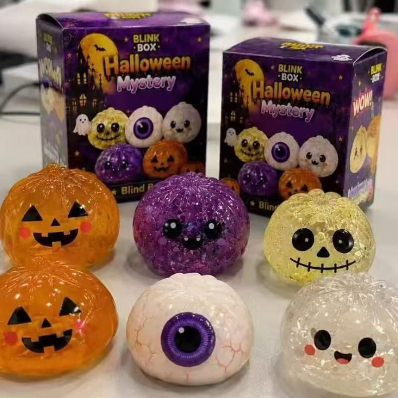 Halloween Ghost Dumpling Pressure Squishies Slow Rising Stress Relief Fidget Toy For Kids Adults Anti-Anxiety Gift