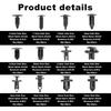 240Pcs Car Plastic Push Pin Rivet Fasteners, Car Retainer Clips Plastic Fasteners Kit With Remover Tool, Assortment Universal Retainer Clips Push