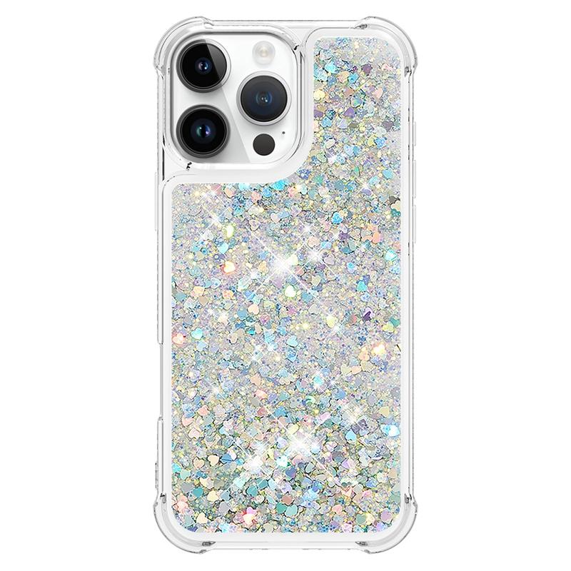 I Phone 16 Pro Max Case On For Funda iPhone 16 Pro MAX Cover Glitter Dynamic Liquid Case For Apple16 Plus 16ProMax Cases Etui