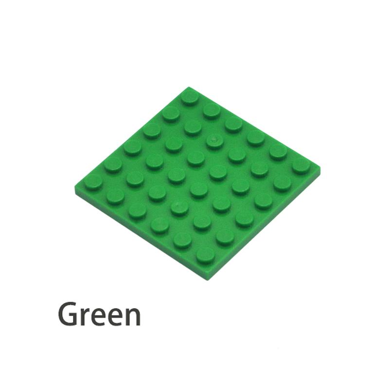 Non-Toxic 50Pcs Diy Building Blocks 6X6 Dots Thin Figures Bricks 12Color Educational Creative Size Compatible Brand Toys For Children 3958