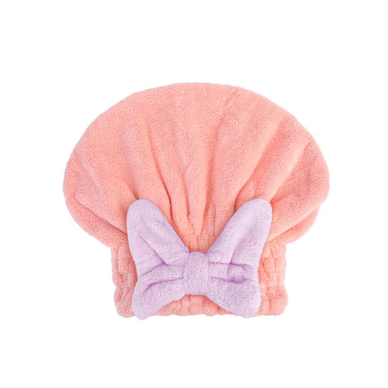 

Autumn/Winter Quick-Dry Absorbent Hair Cap for Children with Bow Design One Size