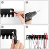 Cord Organizer Holder 13 Slots Steel Data Cable Organizer Rack For Wall Easy To Install Cable Management For Workshops Studios