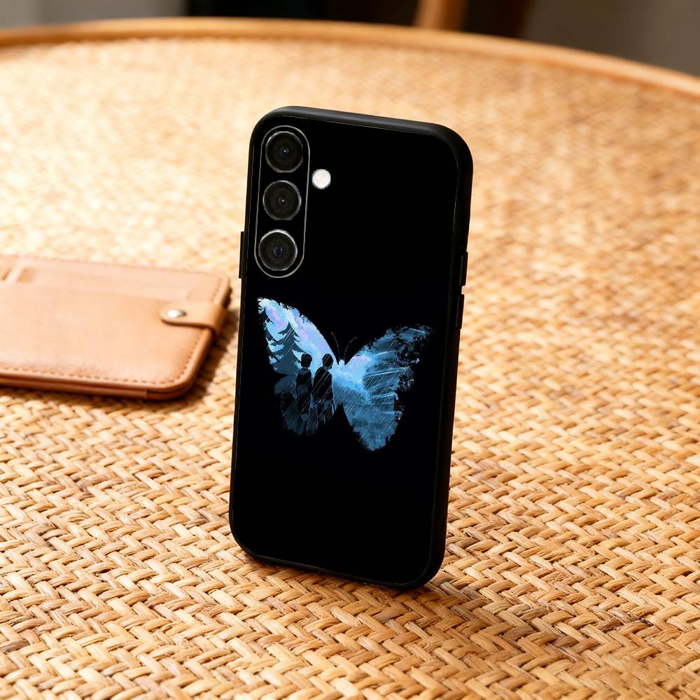 B-Blue-Game L-Life Is Strange Phone Case For Samsung A73,A21s,A22,A31,A32,A52,A53,A71,A80,Soft Black Shell