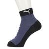 Set Reinforced Toe and Sizes Assorted [Puma] 3-Pair Kids' Socks, Quarter-Length, Odor-Resistant, Heel, 4293443, 21-23cm,