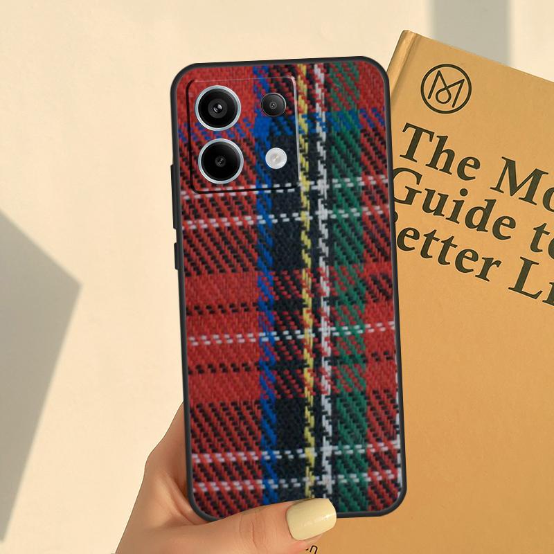 Clan Stewart Tartan Plaid Pattern Cover For Xiaomi Redmi Note 14 13 9 10 11 12 Pro 10S 11S 12S Case For Redmi 14C 10C 12C 13C