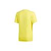 adidas T Shirts Men's Bright Yellow Crew Neck Moderate Straight Fit CZ5425