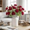 Artificial Peony & Lotus Silk Flower, Double-Headed Ranunculus for Wedding Aisle or Home Decor