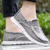 Men's Canvas Shoes Lightweight Sports Shoes Comfy Thick Sole Slip-on Casual Sneakers Spring New Non Slip Platform Shoe Size 45