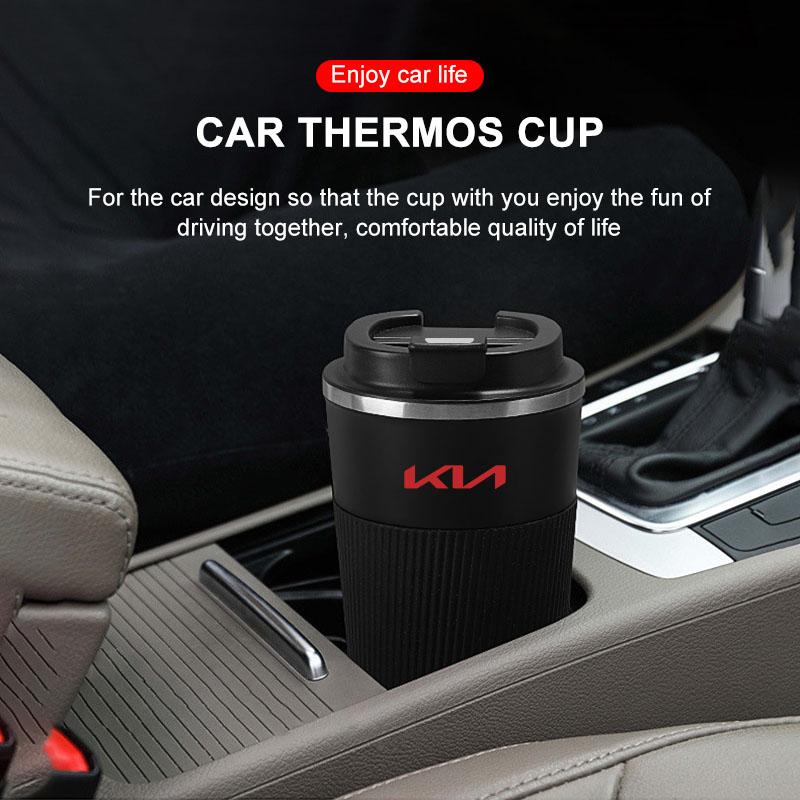 Car Accessories Stainless Steel Coffee Thermos Bottle Thermal Mug For KIA Sportage Ceed Rio 3 4 Picanto Soul Fo