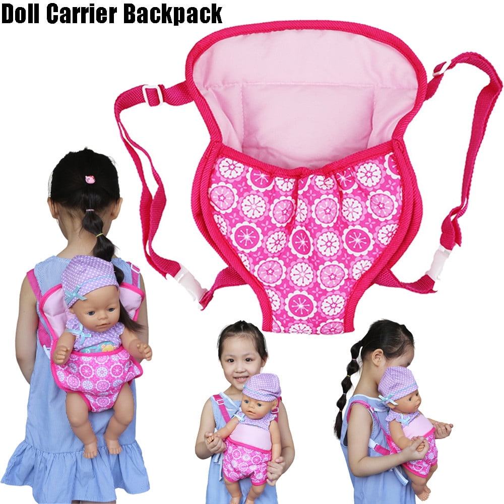 Doll Accessories Baby Doll Carrier Toys Baby Dolls Backpack For 12-18 Inch Doll Carrier Bag Pretend Play Present For Girls