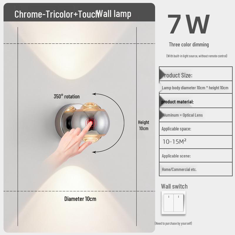 Modern Cream-Style Wall Lamp for Bedroom and Living Room