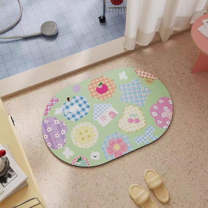 Bathroom absorbent diatom mud toilet doormat toilet toilet floor mat toilet carpet