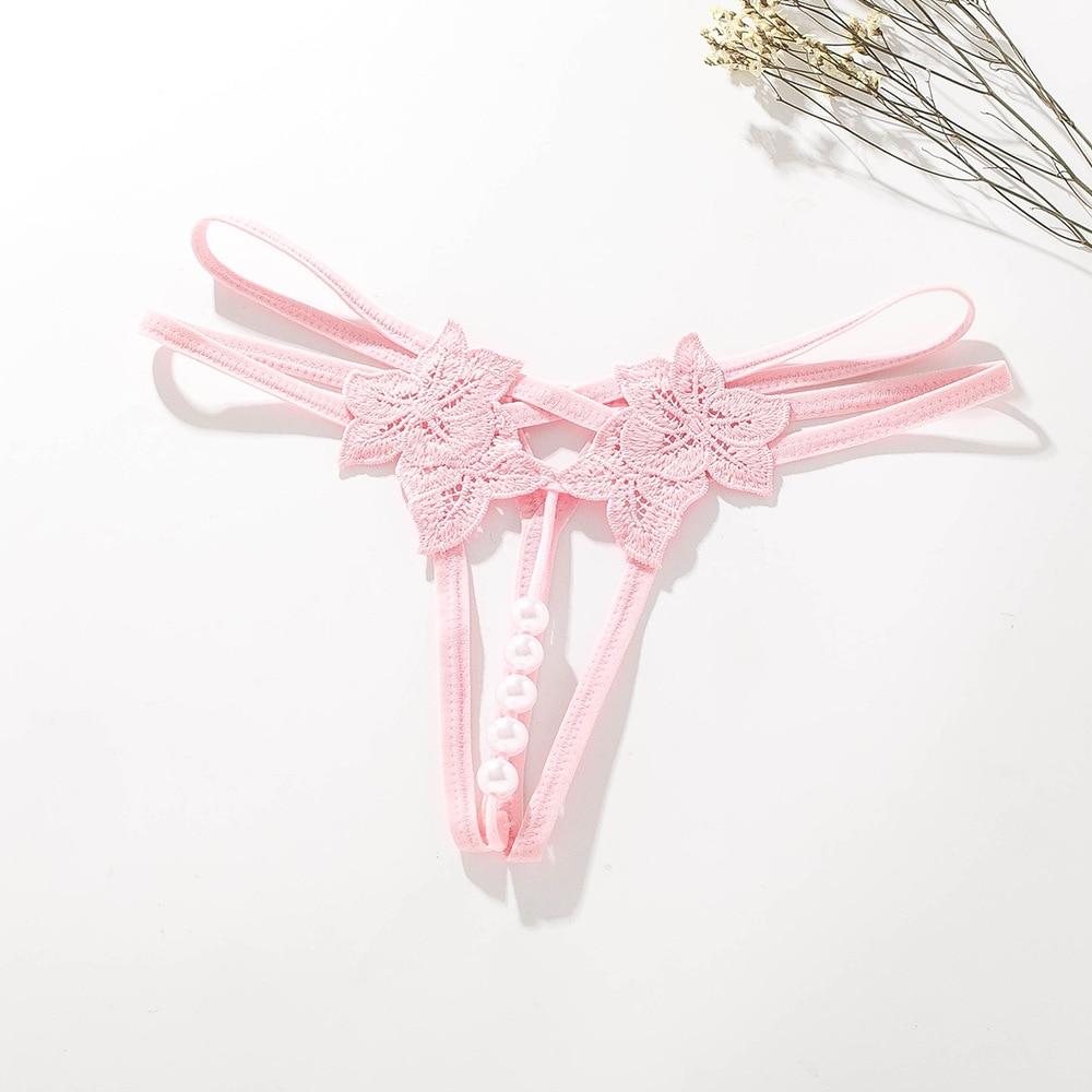 Thongs Dame Massasje Tråd Truser Sexy Undertøy Erotisk Tilbehør Undertøy Gjennomsiktig G- String