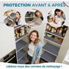 Non-Adhesive, Non-Slip Drawer Liner, Roll of Protection for Kitchen Drawers, Protects Shelves,and Refrigerators,EVA Plastic ProtectiveFilm orFurniture