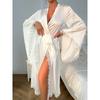 European and American Pajamas Women Lace Long sleeve Nightgown Bathrobe Homewear Women Sexy Lace Dress