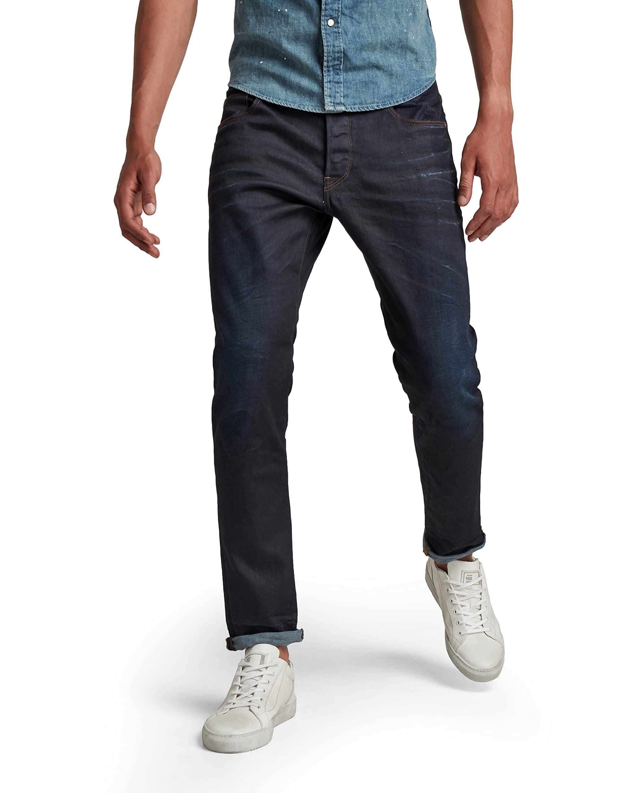 G-Star RAW Men s Jeans Slim Fit Navy 3301 Slim 51001-7209-89-W27/L32