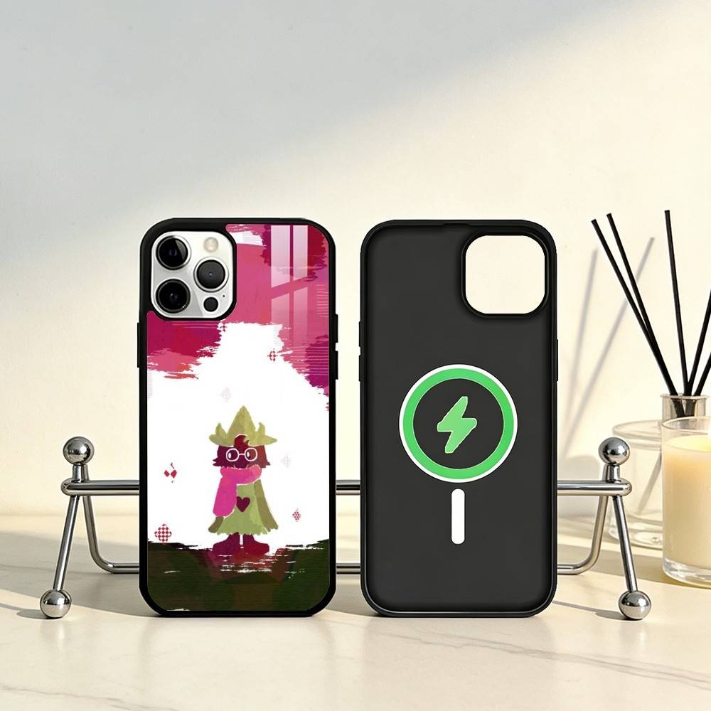 Game D-Deltarune Ralsei Telefoonhoesje Voor iPhone17,16,15,14,13,12,11 Plus,Pro Max Magnetisch Voor Magsafe Draadloos Opladen
