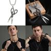 Retro Scissor Pendant Necklace For Men And Women In Stylish Hip Hop Design