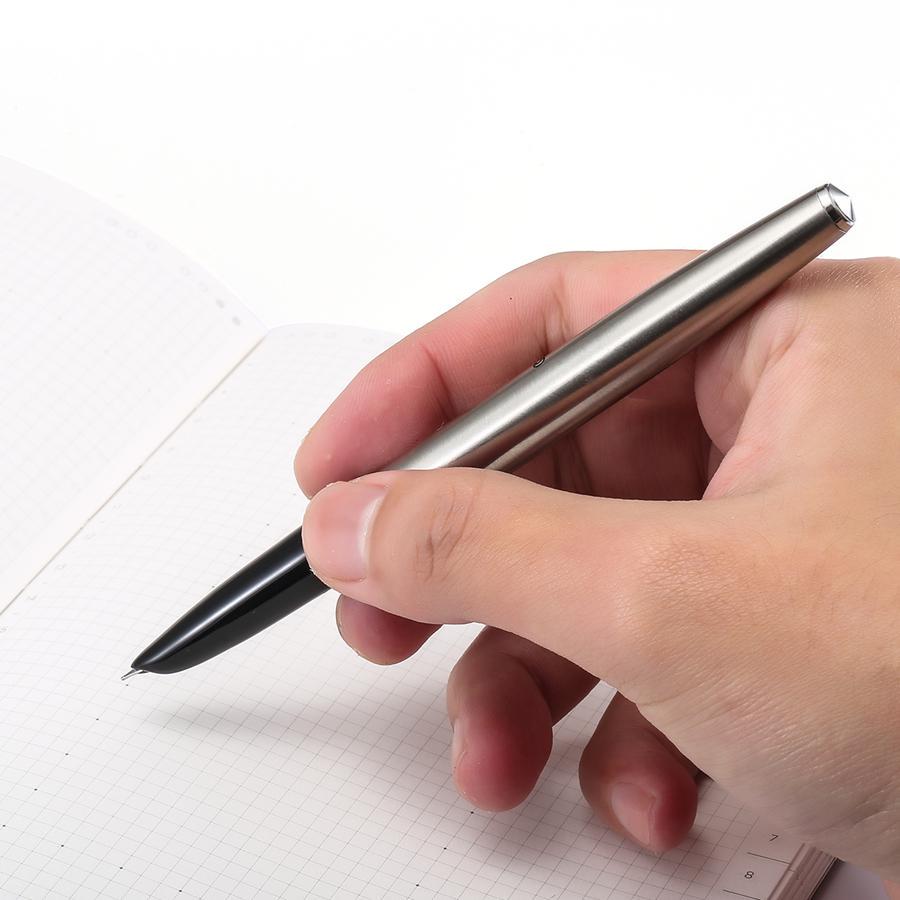 Jinhao 911 Elegant Fountain Pen Fine Nib Stainless Steel Body Office Finance School Writing