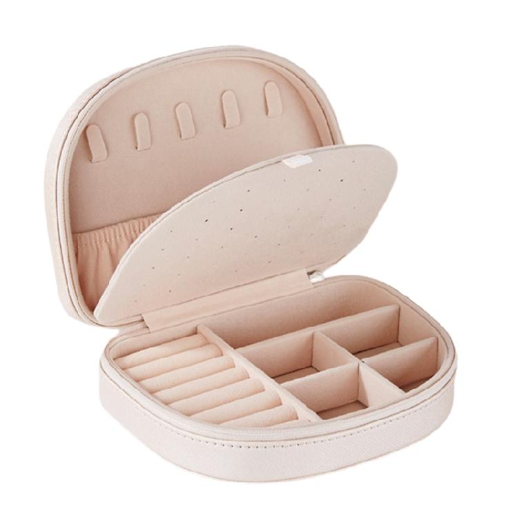 Travel Friendly Large Jewelry Case Luxury Travel Friendly Jewelry Case with Soft Interior for Business and Leisure бежевый
