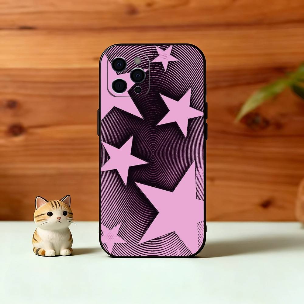Y-y2K Star Aesthetic Phone Case Silicone Soft For IPhone 17 16 15 14 13 12 11 X XR Plus Pro Max Plus