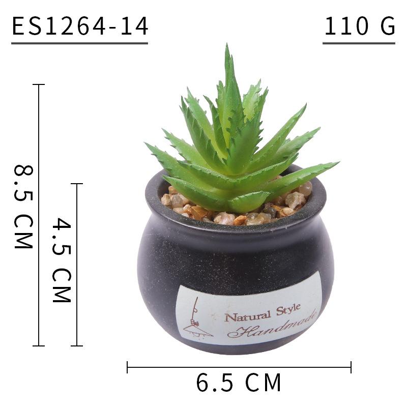 Home Decoration Simulation Succulent Plant Cement Bonsai, Fake Succulent Potted Plant, Mini Simulation Succulent Potted Plant