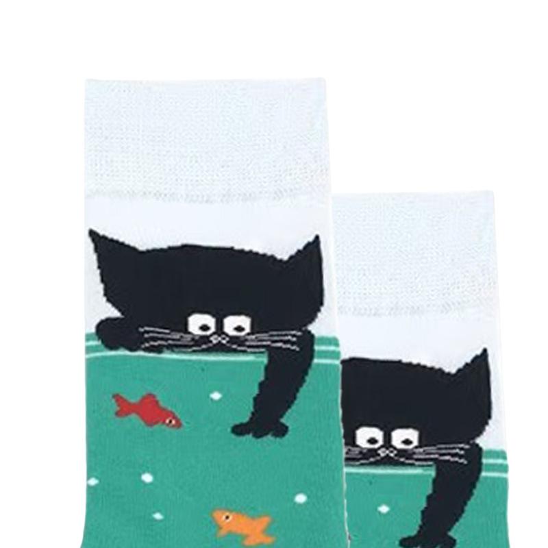 Trendige Socken - Herren Große Größe Mittellange Baumwollsocken, Tierleben Serie Thema Trendige Socken