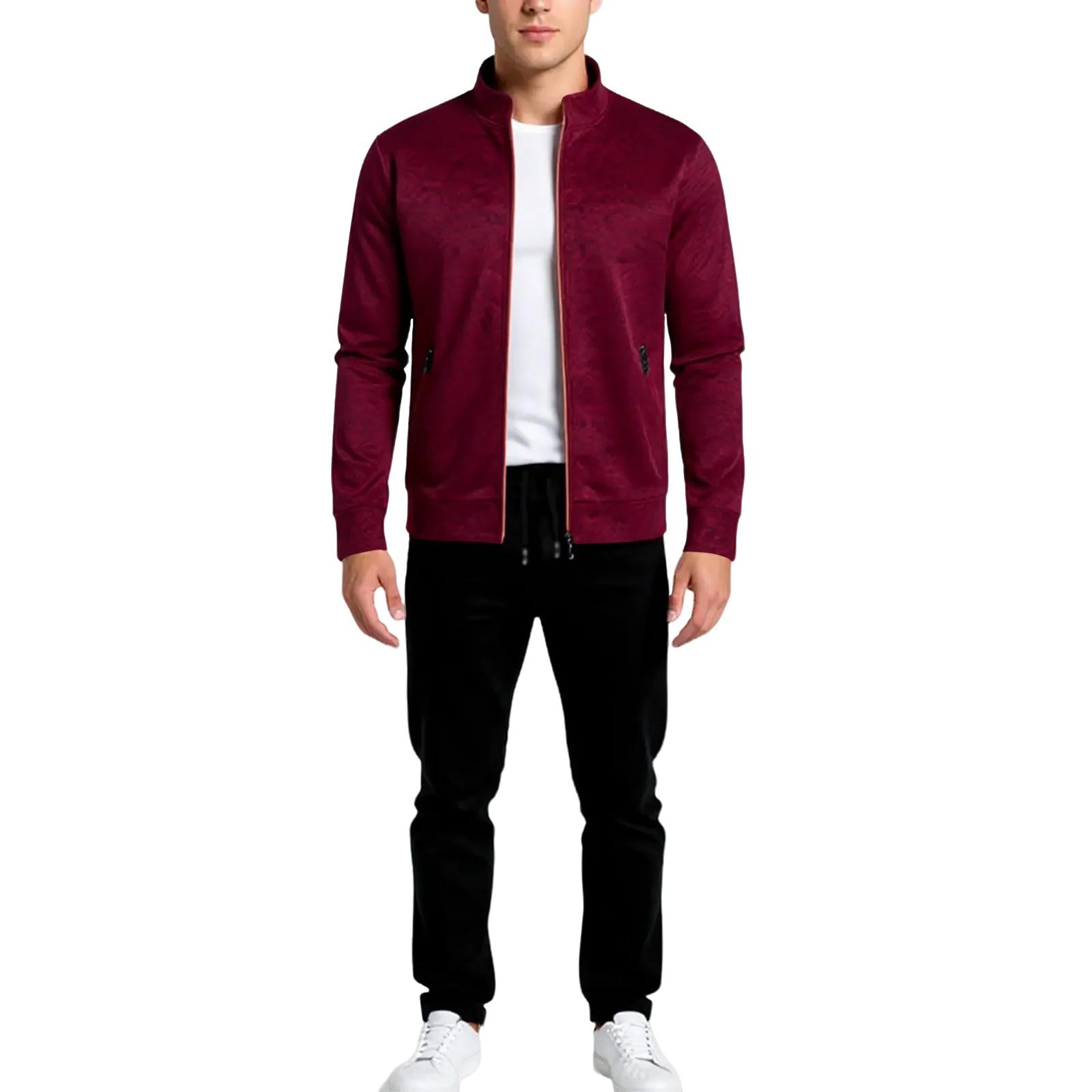 

Спортивный костюм на молнии однотонный, и повседневный для мужчин L