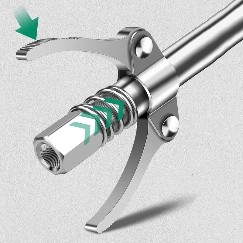 Grease Gun Coupler 10000 PSI NPTI/8 Oil Pump Quick Release Grease Tip Tool Car Syringe Lubricant Tip Grease Nozzle for Repair