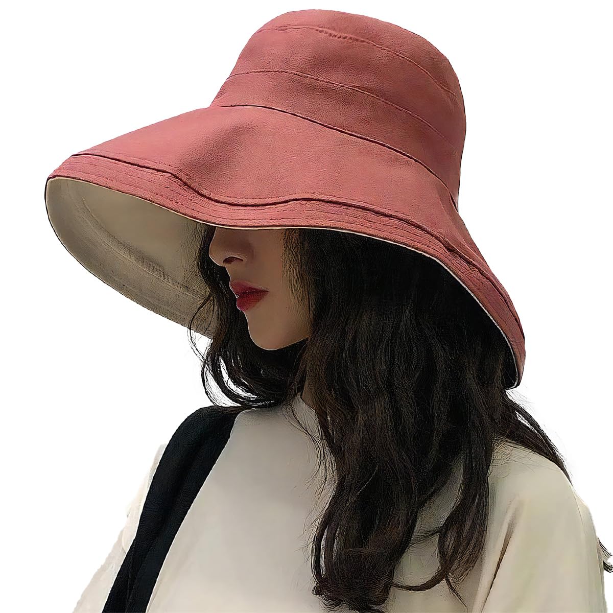 

Шляпа с защитой от УФ для широкой актрисы Утончающая Солнце УФ Дышащая MA0017 Розовый x Бежевый [MORE AUNI] Женщины, Поля, Шляпа, Эффект, Защита, Защита,