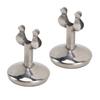 2Pcs Table Number Stands Stainless Steel Round Stable Base Sturdy Simple Place Card Holder for Wedding Party Office M