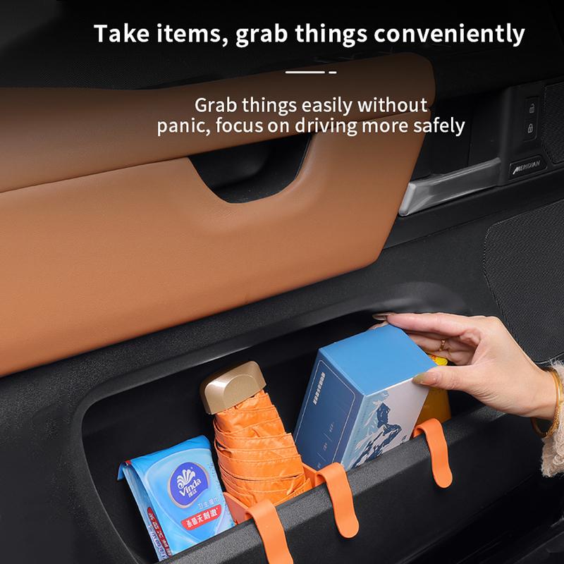 SEAMETAL Car Storage Box Partition Adjustable Car Door Storage Slot Divider Compartment Car Organizer Accessories