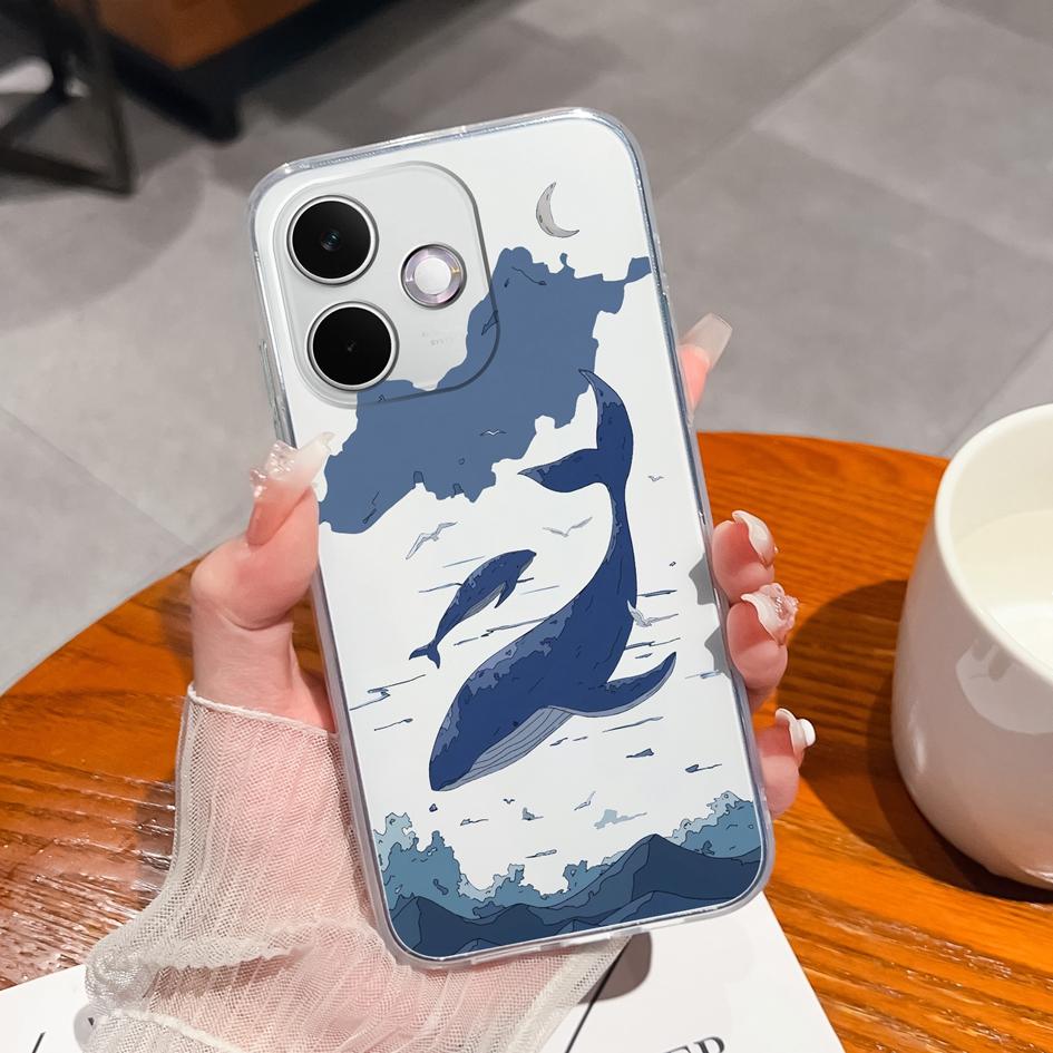 For Oppo A 5 A 5 Pro 5G Phone Case Beautiful Koi Pattern Clear Slim Silicone TPU Premium Protection Cover For OppoA5 A5Pro Funda