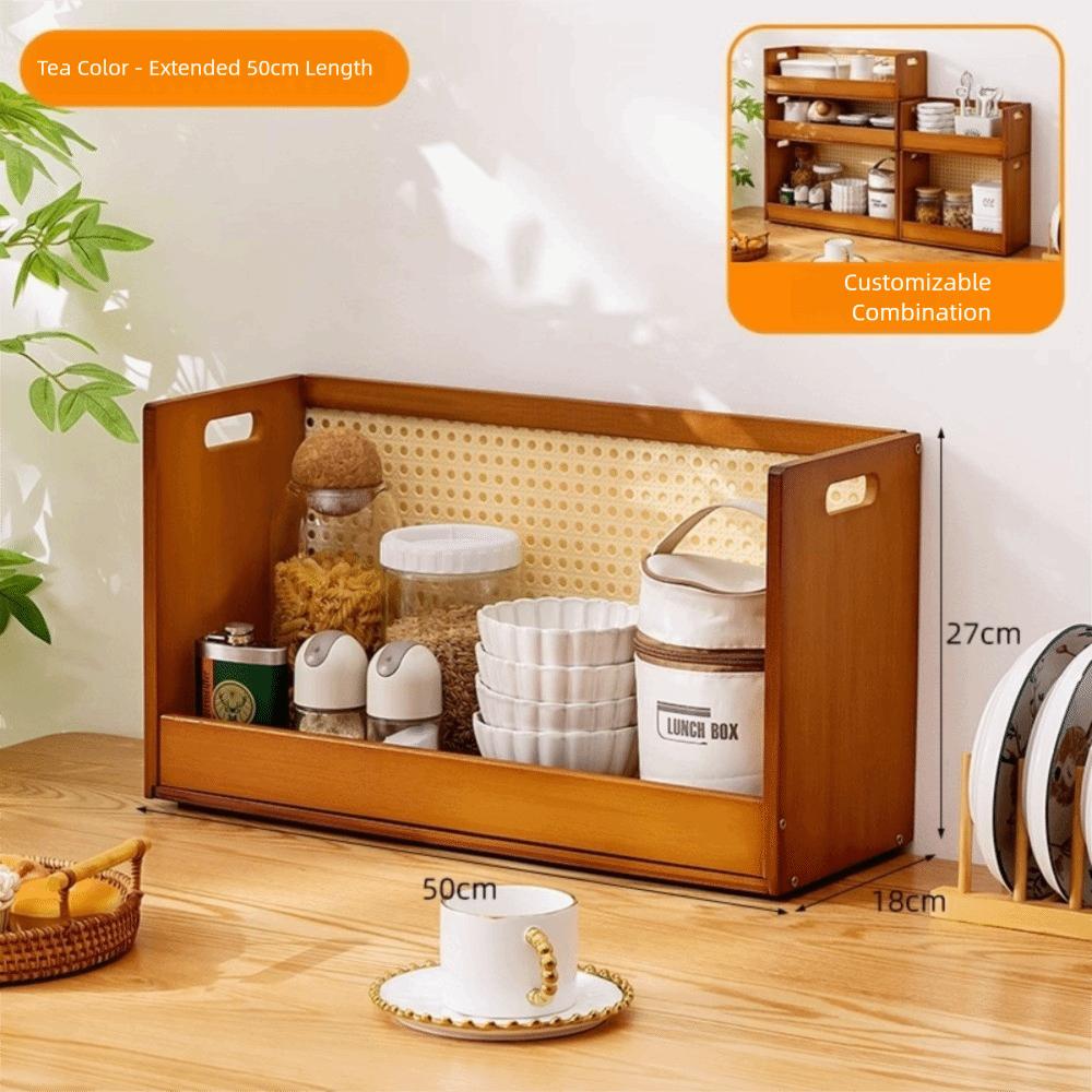 Large Capacity Desktop Storage Rack Stackable Countertop Rack New Dining Table Rack  Desktop Use