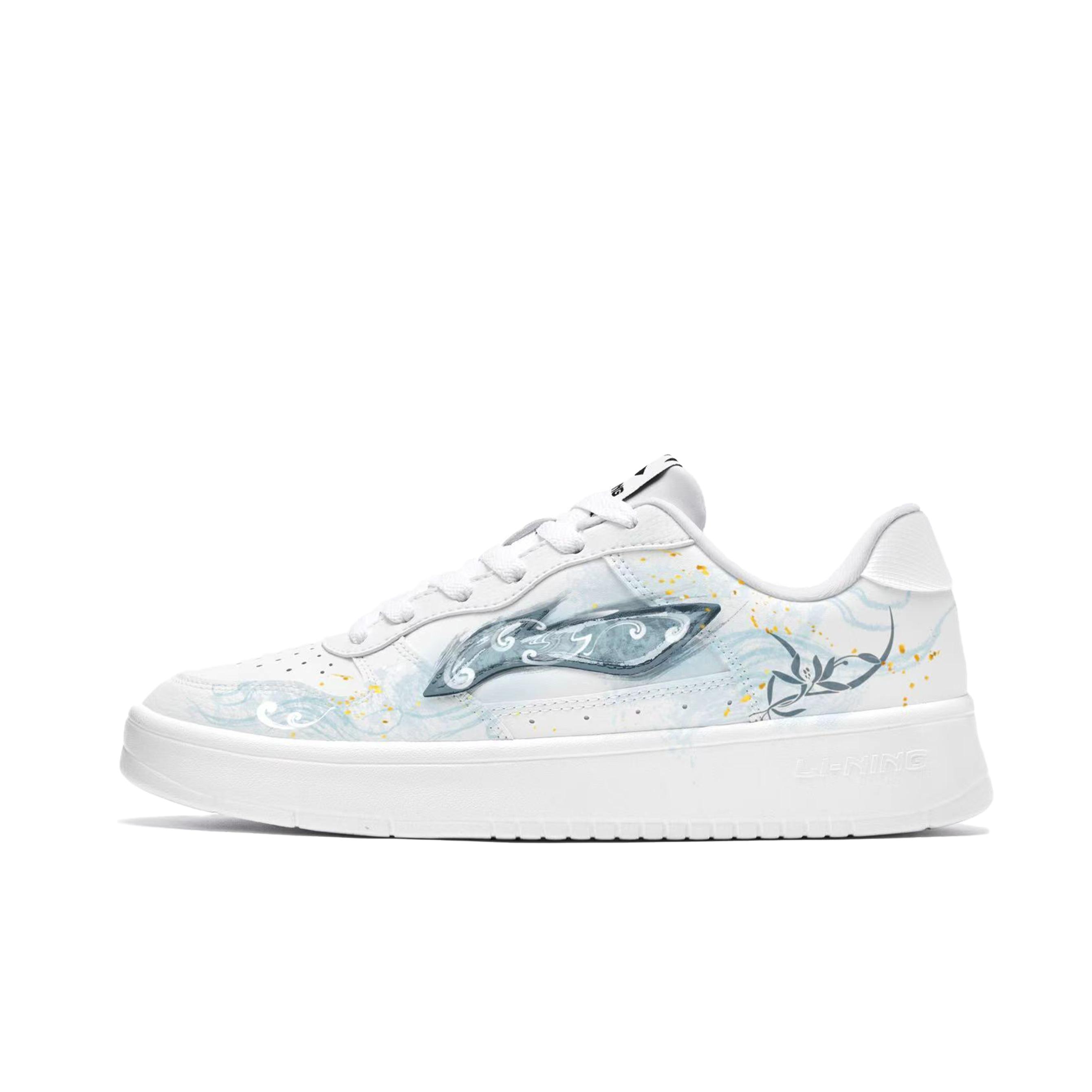 

Li Ning Floating Boat Cyan Blue Rhythm Low top Skateboard Shoes Women s White Blue AGCS420-6(TeamM-) 35