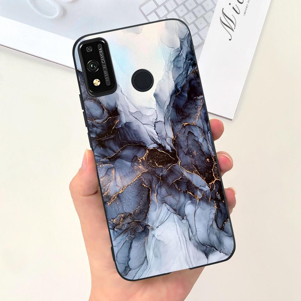 Soft Silicone Cases For Huawei Honor 9X lite Case JSN-L21 JSN-L22 JSN-L23 Coque Fundas Luxury Design Pattern Soft Silicone Etui