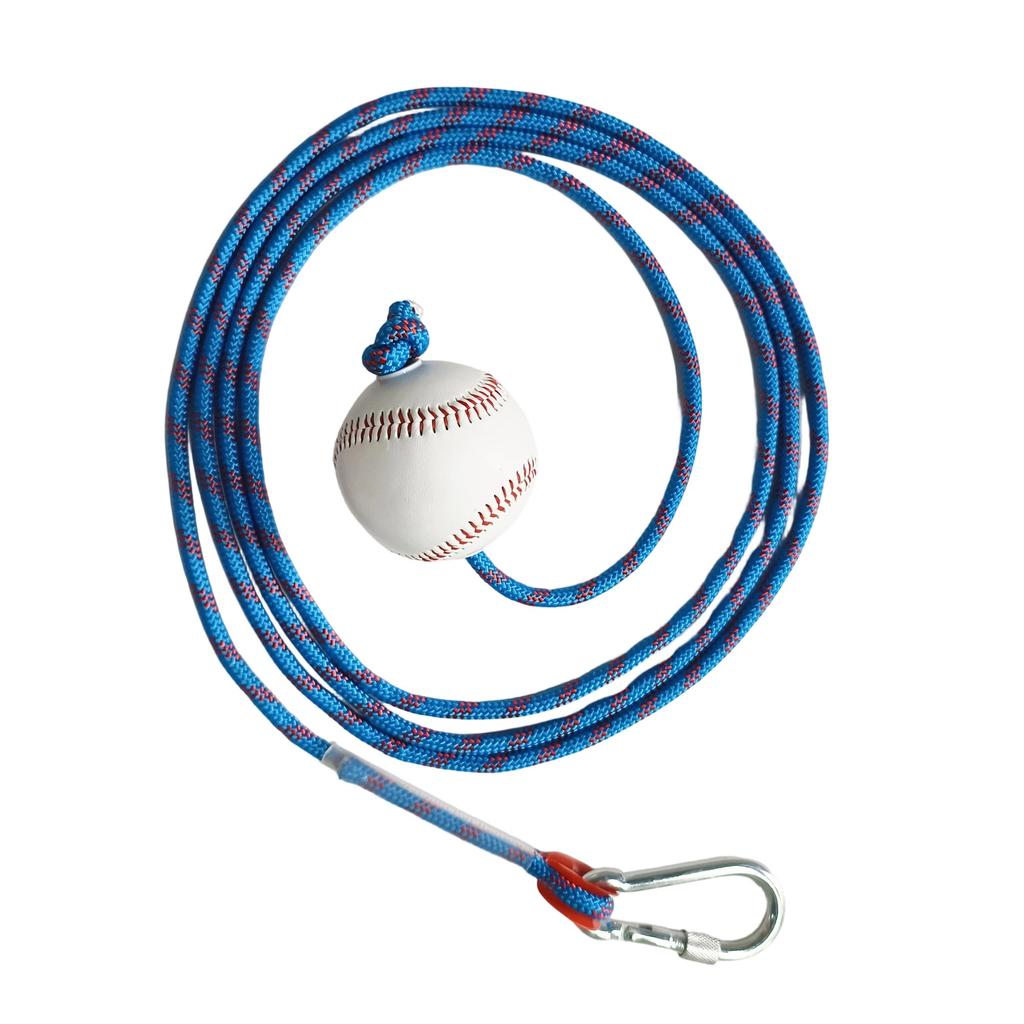 Baseball Training Rope with Carabiner Durable Practice Tool for Pitching Hitting Swing Training Equipment for Outdoor Use