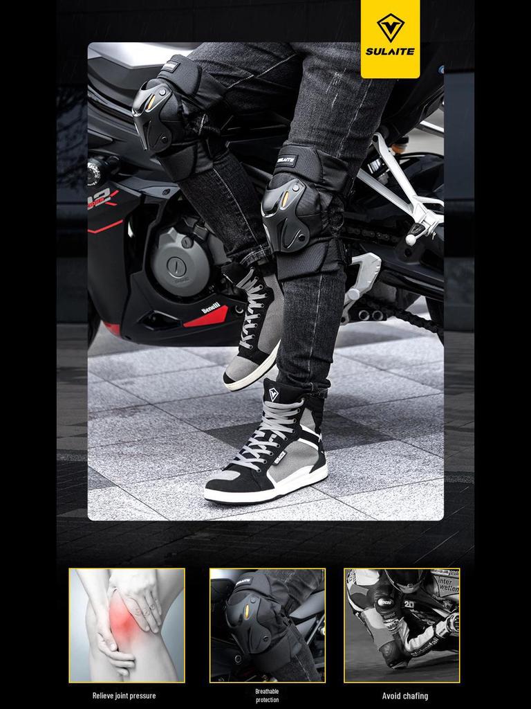 Offroad-Motorradschutzausrüstung: Schnellverschluss Knie- und Ellbogenschützer für Outdoor-Sportarten