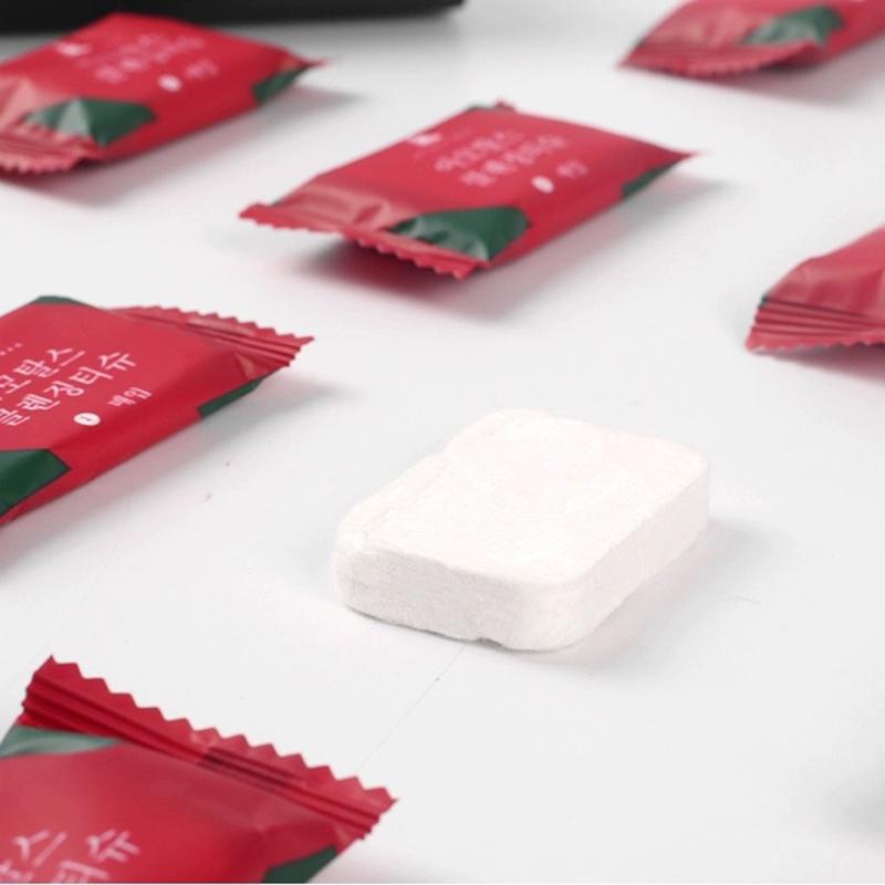 2020-01-05 Resehanddukar för engångsbruk Komprimerade ansiktsservetter Compact Tablet Mini Wipes Wipes Triangulära Wipes Servetter