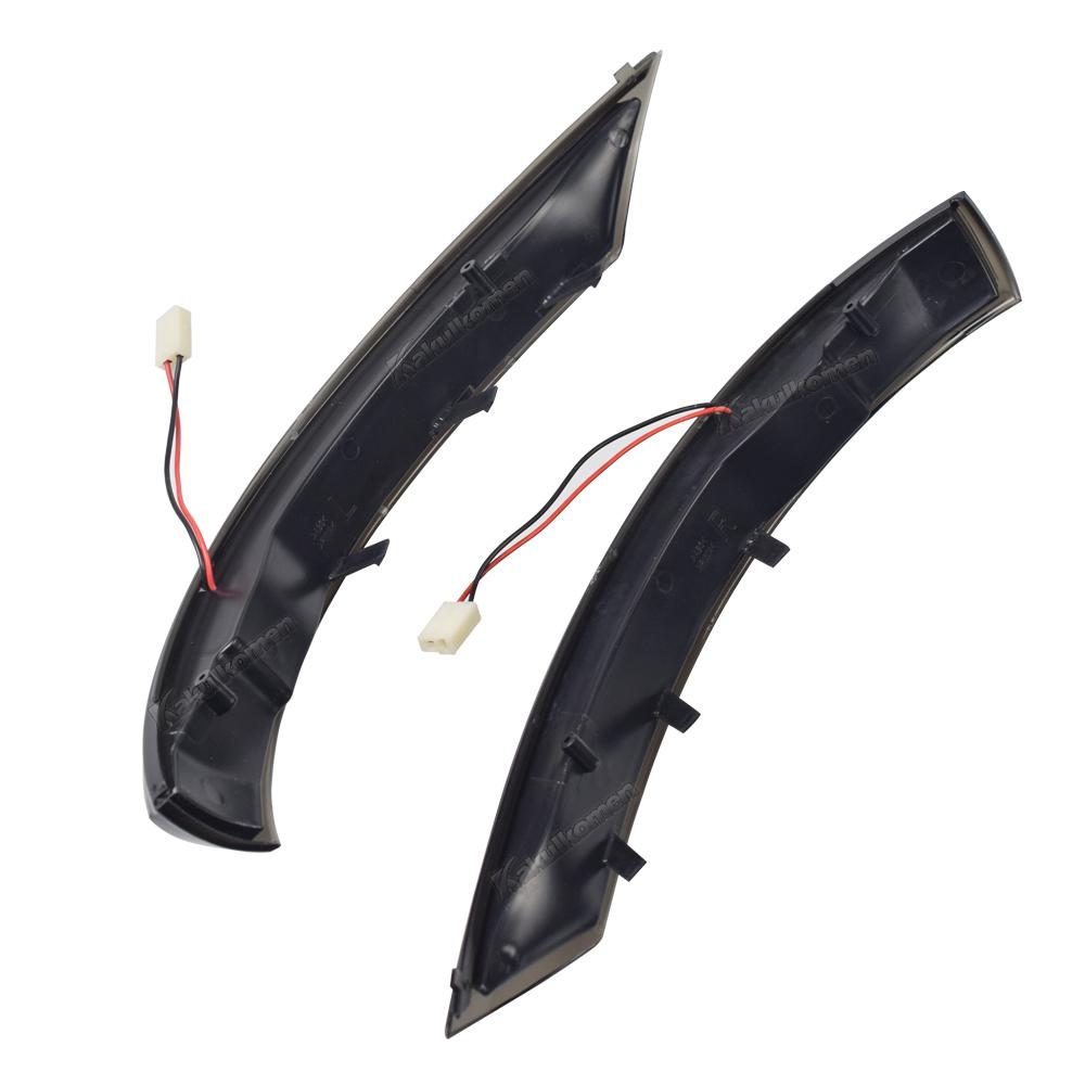2Pcs Dynamic Steering Signal Led Light Rear View Mirror Indicating Flash For VW Volkswagen Touareg I MK1 7L Facelift 2007-2011