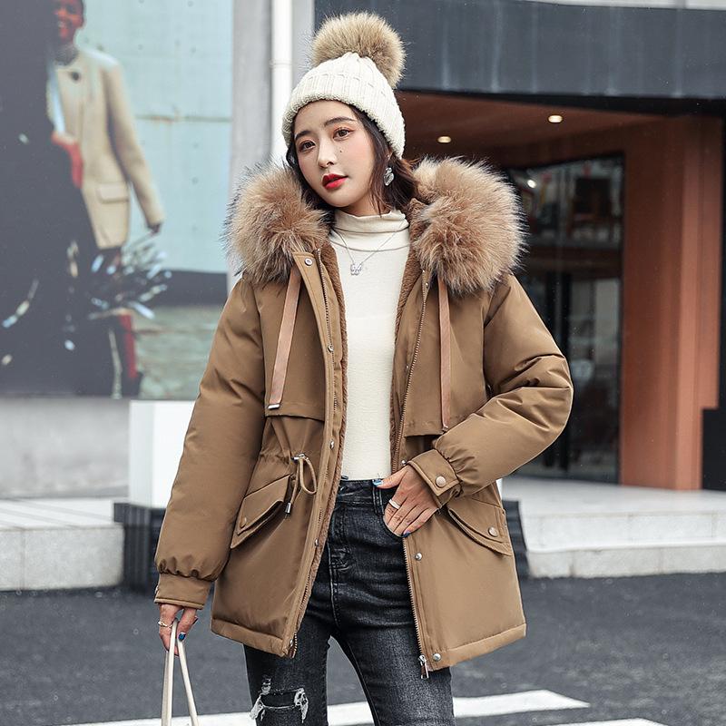 Short Winter New Korean Version Cotton-padded Jacket with Fleece and Thicker Jacket