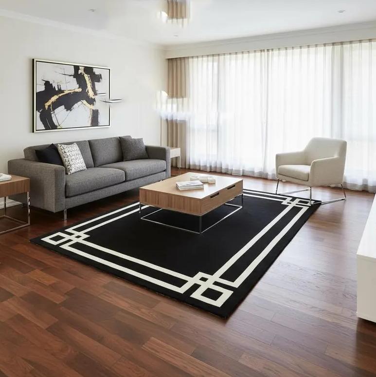 Mid Century Modern Rug Abstract Geometric Art Non-Slip Soft Area Rugs 40x60cm