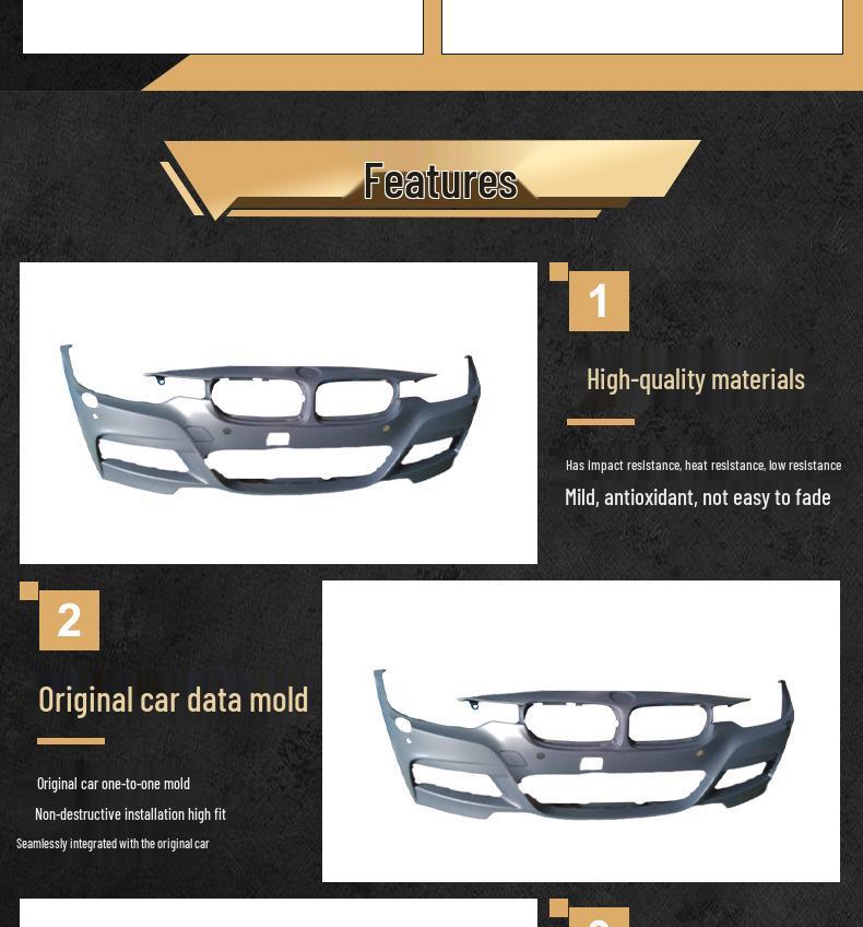 BMW 3 Series F30/F35 (2013-2019) M3/M5 Style Wide Body Kit - Front & Rear Bumpers for 320i/328i/330Li