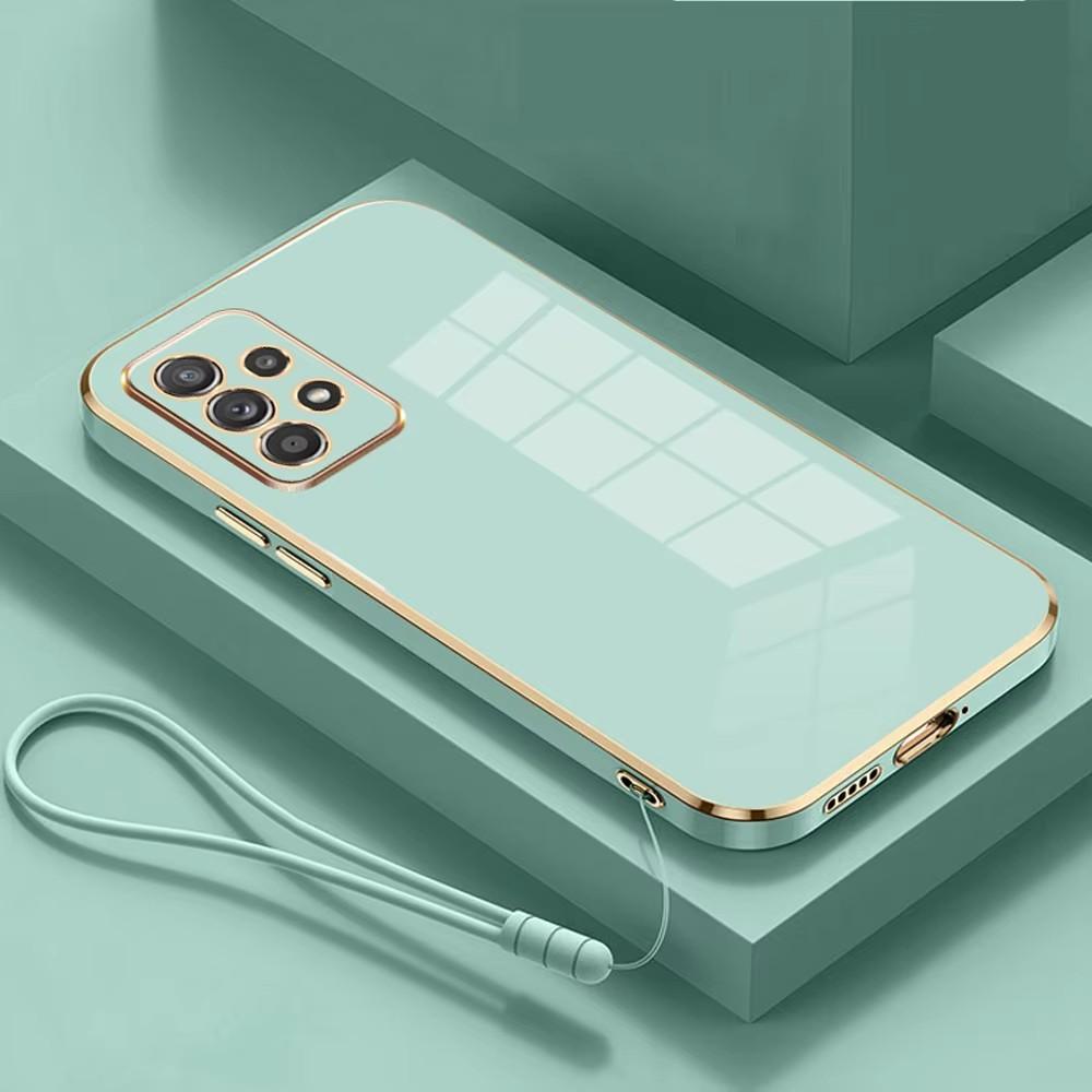 Plating Silicone Phone Case With Lanyard For Samsung Galaxy A07 A17 A6 A36 A16 A A3 A1 A4 A34 A3 A2 G Back Cover