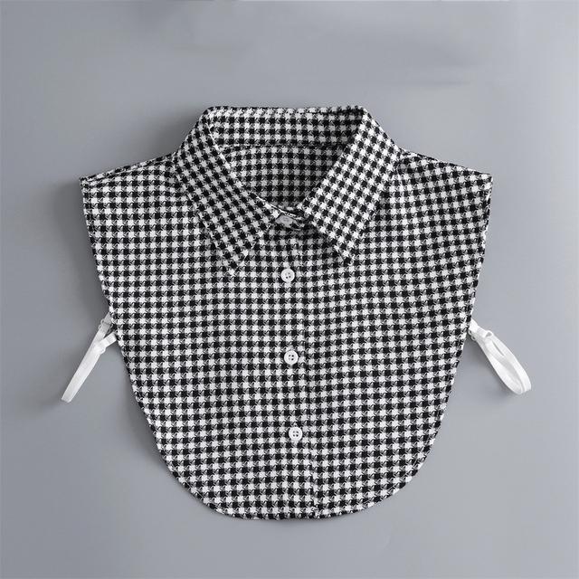 Linbaiway New Lapel Fake Collar Vintage Detachable Shirt Collar for Women Blouse Sweater False Collar Lapel Top Neckwear Ties
