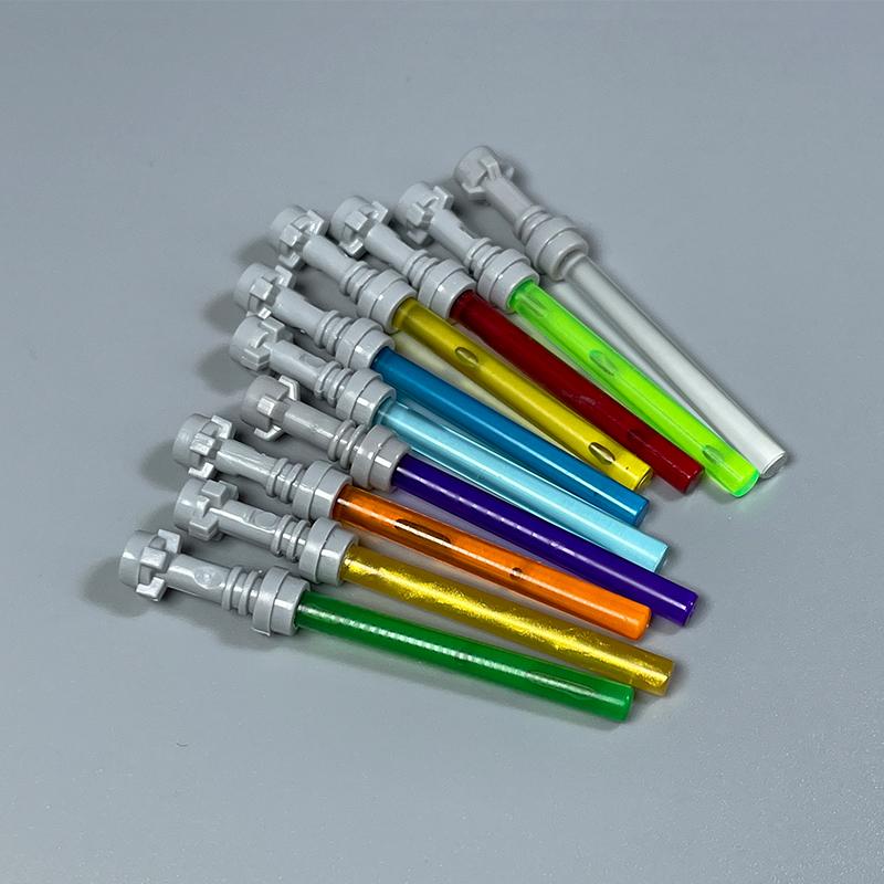 MOC Space Wars Light Saber Weapon Sword Lightsabered Parts Accessories Building Blocks Toys for Children Kids Gifts