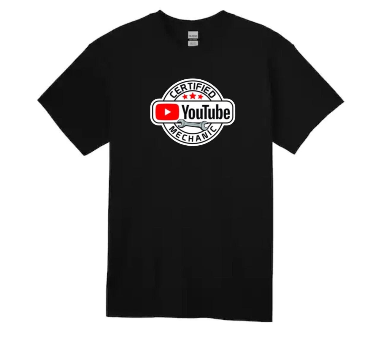 

Certified YouTube Mechanic Unisex T-Shirt 100% Cotton Tee S-2XL S