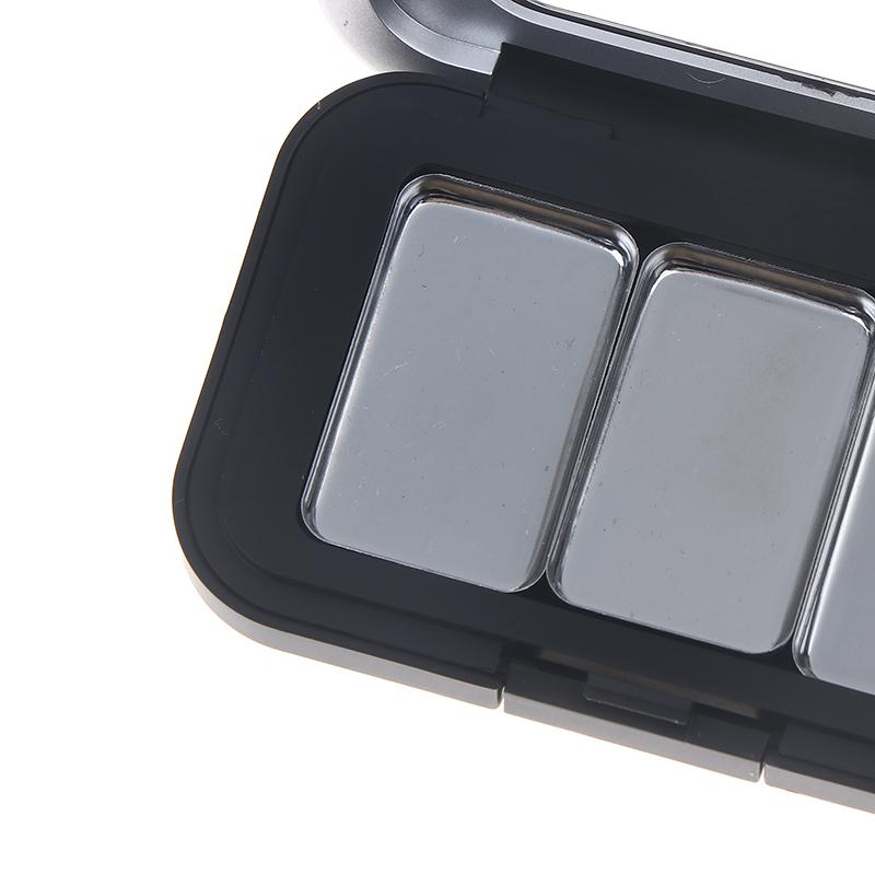 Empty Magnetic Cosmetics Palette With Mirror 1/2/3/4/6/8 Grids Iron Plate Eyeshadow Blusher Lipstick Diy Glitter Makeup Box